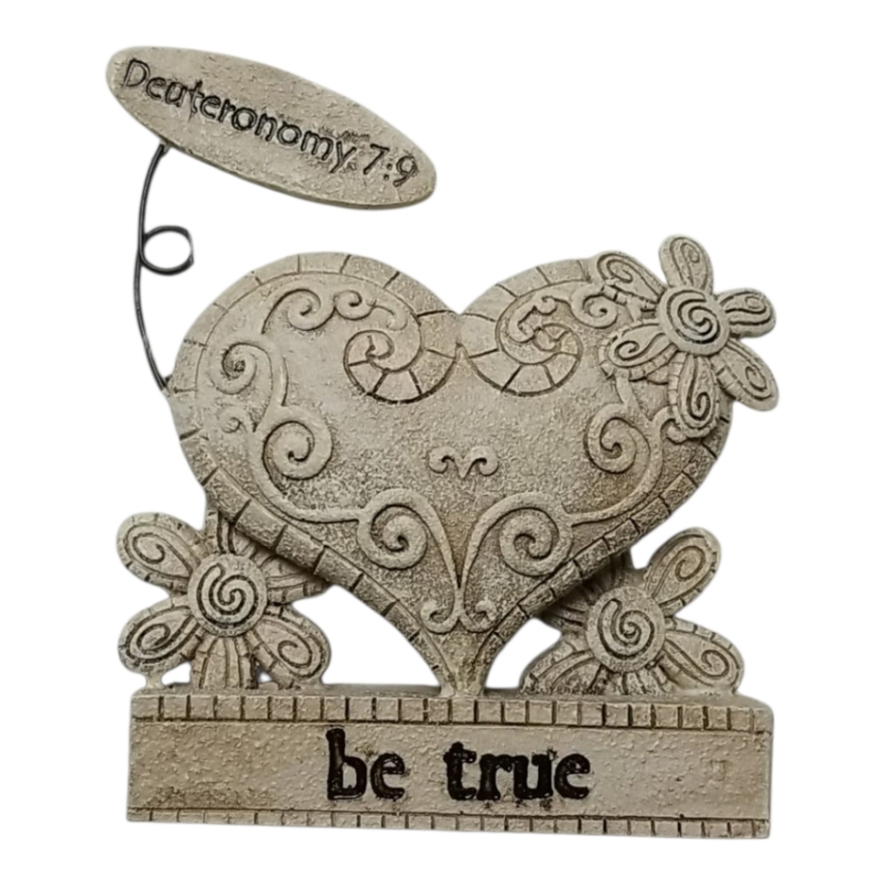 Heart Tabletop Figurine - Be True - Collectible Home Decor